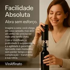 Abridor de Vinho Elétrico - Saca Rolhas Automático