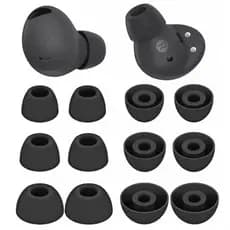 Kit 3 Pares Borracha Borrachinha Silicone P/ Fones De Ouvido Intra-Auriculare Substituição