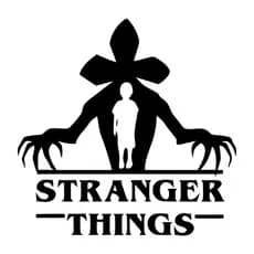 ADESIVO STRANGER THINGS 12 CENTÍMETROS carro/moto/computadores/similares