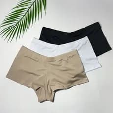 Short íntimo Calcinha Boxer Com forro Em algodão Pacote