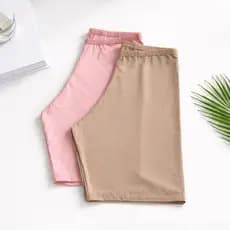 3 Short íntimo Anágua longo Chocolate Nude MicroFibra