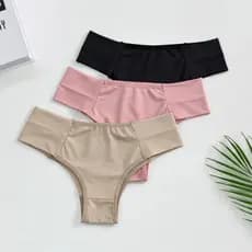 3 Calcinhas Tanga Com Pala Dupla Conforto