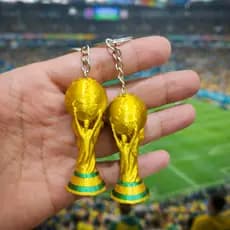 Chaveiro Taça Copa 2026 10 unidades Futebol HEXA Brasil campeão