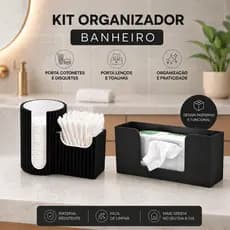 Organizador Banheiro Porta Lenço Umedecido Porta Cotonete Algodão Moderno