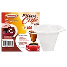 Coador Filtro p/ Cafe de Pano Sintetico Reutilizavel 100 P