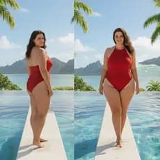 Body Maiô Plus Size com Forro Veste do 46 ao 52