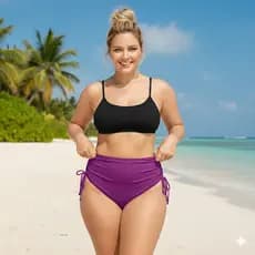 Calcinha Plus Size Cintura Alta Hot Pant Moda Plus Size Gg/g1