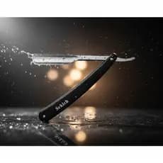 KIt 2 Navalhete Profissional De Barbeiro Aço Inox Premium - Navalha De Barbear Para Acabamento E Barba Completa