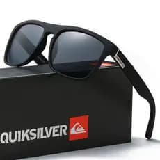 Óculos de Sol Quiksilver Preto Com Caixa + Flanela + Bag Quiksilver