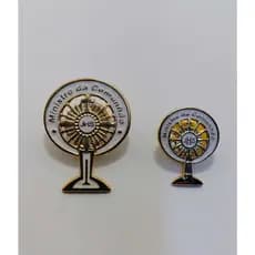 BROCHE OSTENSÓRIO MINISTRO DA EUCARISTIA DOURADO