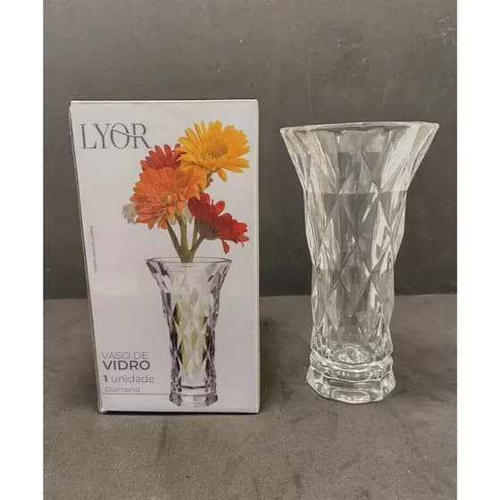 VASO DE VIDRO DIAMOND LYOR COD5965