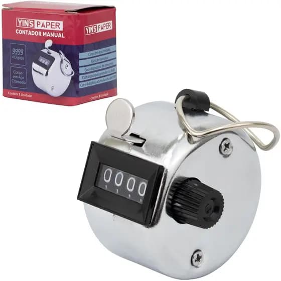 CONTADOR MANUAL DE METAL 4 DIGITOS YINSPAPER YP7124