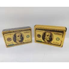 BARALHO LUXO DOLAR DOURADO PROVA D'AGUA E ANTI RASGO ORIGINAL  HYQ1574