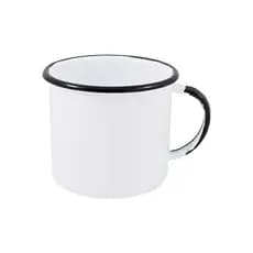 Caneca Esmaltada Ewel - 4,5cm - 70ml Branco