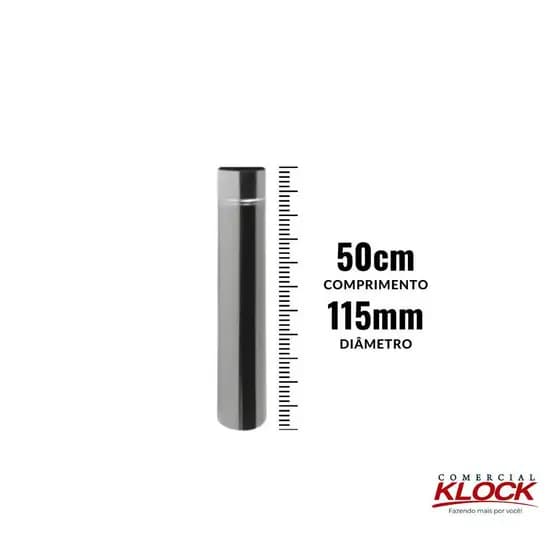 50cm Cano Inox Para Chaminé 115mm