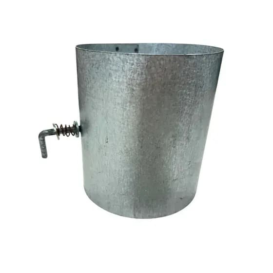 Registro/Saida chamine 110mm galvanizado com regulagem fogo Galvanizado