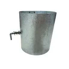 Registro/Saida chamine 110mm galvanizado com regulagem fogo Galvanizado