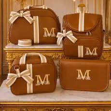 Kit Bolsas Maternidade 4 Peças Luxo, Completo Personalizado térmico e impermeável, Realeza