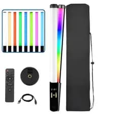 Bastão De Luz Vídeo Rgb Led Portátil Para Fotografia 3000K-6000K Regulável Com Controle