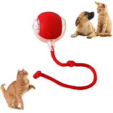 Bolinha Giratória Automática Pet Gato Cachorro Brinquedo Interativo