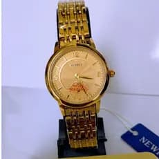 Relógio de pulso feminino luxo dourado à prova d 'água Newrex