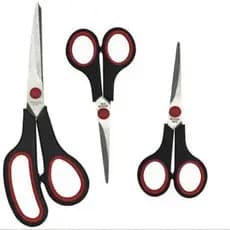 Kit com 3 tesouras multiuso profissional e doméstico