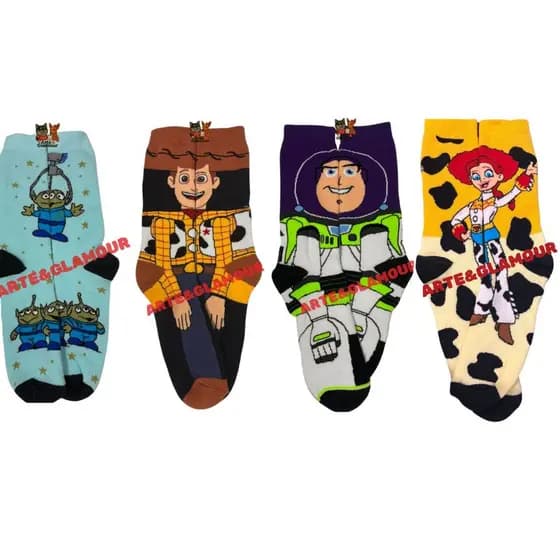 Meia Toy Story | Buzz & Woody AdultoTAM 33 A 43 e Infantil 24 ao 34