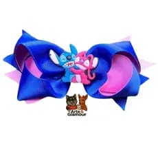 Laço para cabelo Stitch Infantil e Adulto Angel Delicado Artesanal