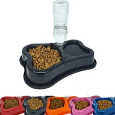 Comedouro e Bebedouro Duplo Automático anti formiga pote de ração para caes cachorro pet