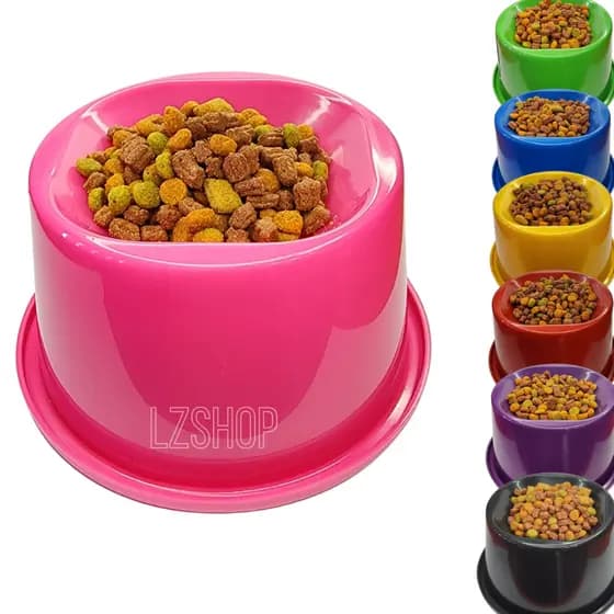 Comedouro gato alto pote de ração Postura Correta elevado Anti Formiga Ergonomico