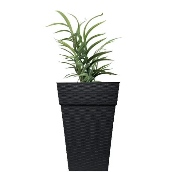 Vaso Para Planta Rattan Grande Coluna 10L 17,5L 28L Kit 2 unidades