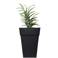 Vaso Para Planta Rattan Grande Coluna 10L 17,5L 28L Kit 2 unidades
