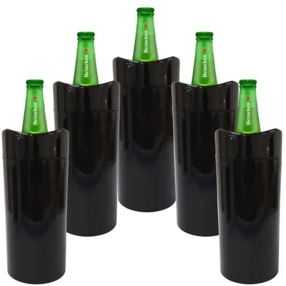 Porta Garrafa 600ml Térmico Camisinha para Cerveja com isopor kit com 2, 3 e 5 Unidades