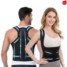 Cinta Unissex Corretor Colete Reforçada Postural Coluna Lombar Forte