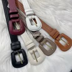 Cinto Feminino 2.7cm em Couro Sintetico Com Costurar