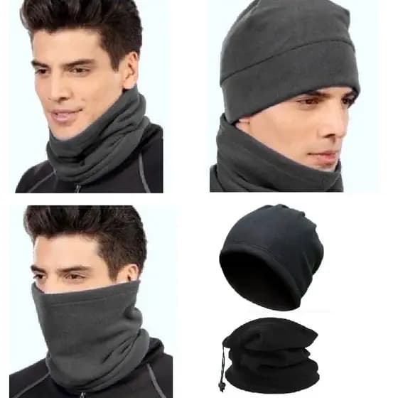 Touca Balaclava Gola Mascara Bandana Cachecol Multiuso Frio Intenso Soft Moto Esporte Adulto