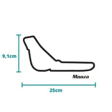 Quadro pistas - Circuito de Monza Italia- Formula 1 - Decoração de parede F1 - 25 cm