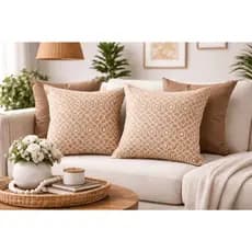 Kit Capas de Almofadas Decorativas  – Jacquard e Suede Estampadas com Lisas