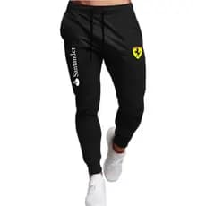 Calça Moletom Slim Esporte Formula 1 F1 Ferrari Mercedes Honda Redbull Casual Esportiva