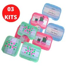 Combo Com 03 Kits de Tapetes Para Banheiro Jogo Com 03 Peças Cada