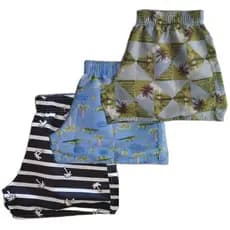 Kit com 03 Shorts Tactel Feminino Estampado Adulto Moda Verão Praia Piscina