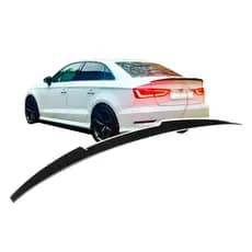 Aerofolio Spoiler Preto Brilhante Black Piano V Style Audi A3 S3 Rs3 Sedan 2014 A 2021