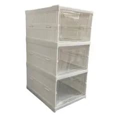 Armário Dobrável Multiuso Organizador Prático Compacto Branco Resistência
