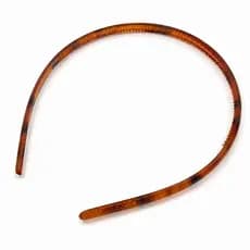 Tiara Fina Tartaruga Arco de Cabelo Feminino Antiderrapante com Dentinhos Discreta Zalike