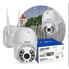 Câmera Segurança Wifi Smart IP Áudio Infravermelho Sem Fio Casa Jortan-8276qj