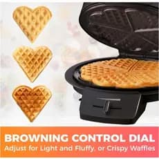 Mini Máquina de Waffles Elétrica Portátil Casa Cozinha Fazer Waffle Panquecas Automático 110V