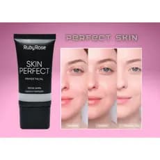Primer Facial Skin Perfect Ruby Rose 25ml - Poros Disfarçados e Maquiagem Impecável o Dia Todo!