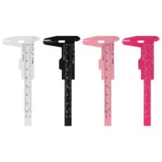 Mini Paquimetro para Design de Sobrancelhas Plástico Medição Precisa 8cm