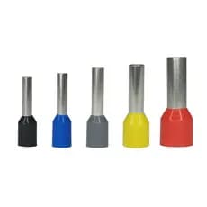 Kit Terminal Conector Tubular Ilhós 1,5/2,5/4/6/10mm - 450un Elétrico Tubo Ilhos Tubolar Isolado Pré Isolado Conectores