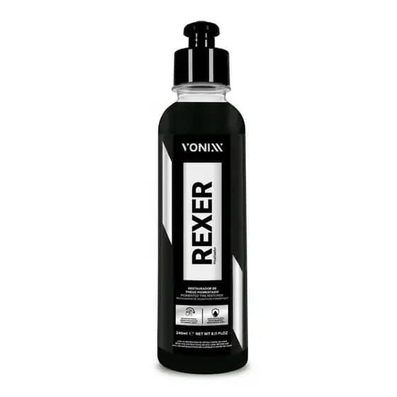 PRETEADOR DE PNEUS PIGMENTADO REXER VONIXX 240ML PRETINHO ALTA DURABILIDADE REPELE AGUA CARRO